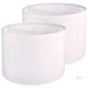 New 2Pcs Drum Lampshade, Lamp Shades for Table Lamp Floor Lamp, White Lamp Shades, Easy Assembly Required Replacement Lampshades