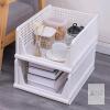 New Wardrobe Storage Basket, Clothes Stackable Drawer Organizer Shelf, Collapsible Drawer Dividers for Home Office Bedroom Clothes Toys, 12.75" &times; 16" &times; 7.25" High - 2