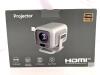 New Mini Projector 1080P FHD Support 4K Portable Projector with WiFi6 and Bluetooth5.4 Built-in App 180&deg; Adjustable Auto Keystone, Compatible with HDMI/Laptop/USB, White<br/> - 2