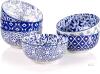 New Sweejar Ceramic Cereal Bowls Set, 29 Oz Soup Bowls Microwave & Dishwasher Safe, 6.1 Inch Deep Porcelain Serving Bowls for Tabletop, Fruit, Ramen, Salad, Pasta, Cereal Set of 6(Vintage Blue)
