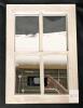 New Rustic Small Window Pane Mirror Wall Decor 11" x 16", Hanging Distressed White Farmhouse Rectangle Wood Frame Mirror, Handmade Decorative Window Mirrors for Living Room Bedroom Christmas - 3
