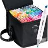 New Ohuhu Oahu 120 Colours Dual Tips Alcohol Art Markers, Fine & Chisel