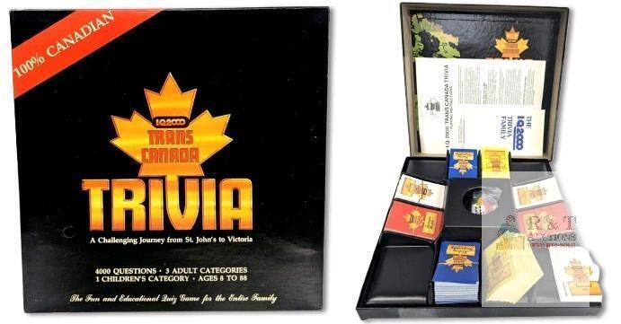 Vintage With Sealed Components: I.Q. 2000 Trans Canada Trivia (100% Canadian)