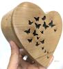 New Memorial Wooden Urns Box | Handmade Wooden Urns for Human/Pet Ashes Adult | Wooden Cremation Urns for Ashes Engraving | Wooden Funeral Urn Box- 3.4" &times; 6.25" &times; 5.6" Tall, Screw-In Back Panel Access - 3
