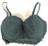 New Size 38E Women's DOBREVA Women's Lace Bralette Corset Bra Longline Bustier Padded Full Coverage Underwire Top : Midnight Emerald - 2