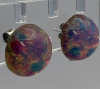 Spectacular Fire Opal Rhinstone Necklace and Earrings - 4