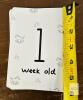 Baby Milestone Cards & Baby Shower Game Set &ndash; Approx. 16 Cards, Includes "Oh Baby" Game & Glittered Banner - 3