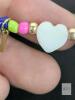 New Pair of ZZLAY Beaded Friendship Bracelets, Elastic Beaded Bracelets With Carved Shell Hearts - 4