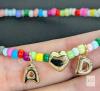New Turandoss Bubble Initial "A ❤️ D" Love Bead Necklace 18" Long - 3