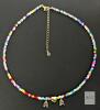 New Turandoss Bubble Initial "A ❤️ A" Love Bead Necklace 18" Long