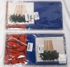 2 Spider Web Cake Decoration Set with Red & Blue Table Cover, 8 Cake Toppers, New, X004C530TY