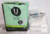 U by Kotex Clean & Secure Ultra Thin Heavy Pads 56ct, Brook + Bay White Hair Towel Wrap
