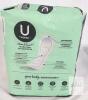 U by Kotex Clean & Secure Ultra Thin Heavy Pads 56ct, Brook + Bay White Hair Towel Wrap - 3