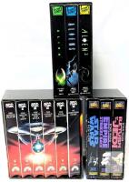 3 Vintage VHS Sci-Fi Movie Box Sets: ALIEN, Aliens, Alien&sup3;, Star Trek I-VI, Star Wars : The Empire Strikes Back, Return of the Jedi & A New Hope