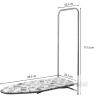 New Duwee 14"&times;38" Wall / Door Mounted Ironing Board w/Heat Resistant Cover . - 3