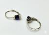 Sterling Silver Natural Amethyst (0.90ct) Lever Back Earrings, comes with APPRAISAL $300.00. Amethyst is the birthstone for February. - 3