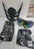 NEW SanQing WT-802 Off-Road Motorcycle Helmet Kit, Large, Matte Black, DOT Certified - 3