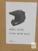 NEW SanQing WT-802 Off-Road Motorcycle Helmet Kit, Large, Matte Black, DOT Certified - 7
