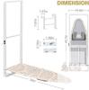 New 14.5"&times;44" Wall / Door Mounted Ironing Board w/Heat Resistant Cover . - 2