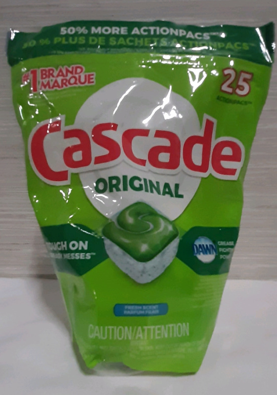 New, Cascade Original Actionpacs with Dawn. 25 per pack