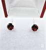 10KT Yellow Gold Natural Garnet (3.10ct) Earrings, Retail $450.00.
