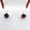 10KT Yellow Gold Natural Garnet (3.10ct) Earrings, Retail $450.00. - 2