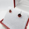 10KT Yellow Gold Natural Garnet (3.10ct) Earrings, Retail $450.00. - 4