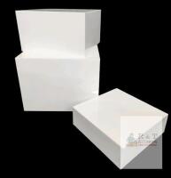 MUKEEN Sets of 3 Acrylic Catering Supplies Display Stand Buffet Risers for Food, Dessert Table Display Set, Retail Counter, Nesting Risers with Hollow Bottoms - In Very Good Condition, Some Scuffs
