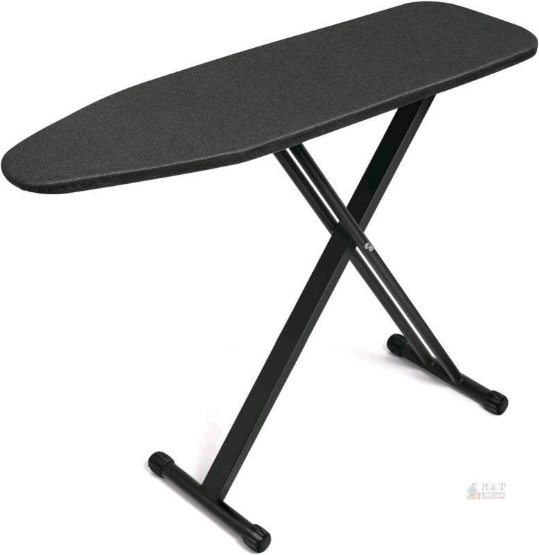 New Duwee 13"&times;43" Ironing Board, Iron Board with Heat Resistant Cover Thick Felt Pad,Folding Adjustable Height Compact Ironing Board,Strong Legs, Folding Adjustable Height Compact Ironing Board,Strong Legs,Black