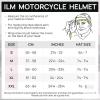 New Size LG Unisex ILM Adult Modular Motorcycle Helmet Full Face Flip up Casco para Moto Dual Visor DOT Model 159 - Matte Black, Manufactured 09/2025 - 2