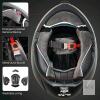New Size LG Unisex ILM Adult Modular Motorcycle Helmet Full Face Flip up Casco para Moto Dual Visor DOT Model 159 - Matte Black, Manufactured 09/2025 - 3