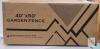 40" x 50' Garden Fence Kit, Polyethylene, Stakes, Cable Ties, Black, Model YYWL-003, - 3