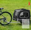 NEW Bicycle Pet Trailer, 88 lb Capacity, 54"x23"x28", 15" Wheels, Safety Flag, Black