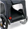 NEW Bicycle Pet Trailer, 88 lb Capacity, 54"x23"x28", 15" Wheels, Safety Flag, Black - 3