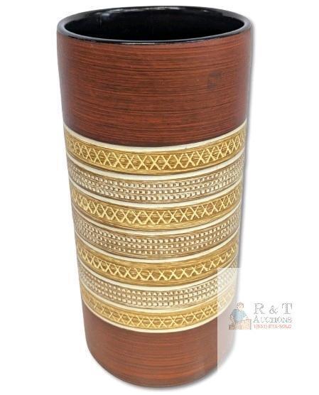 Vintage Dumler Breiden Keramik Vase 120-30, 11.75" - Fine Shallow Crack On Inside (Does Not Reach Outside)