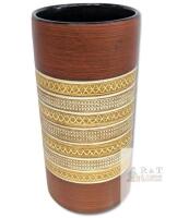Vintage Dumler Breiden Keramik Vase 120-30, 11.75" - Fine Shallow Crack On Inside (Does Not Reach Outside)
