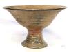 Very Old Possible Antique Salt Sluice Pedestal Bowl, 10.65" Diameter &times; 6.25" - 6.8" Rim, VERY Sturdy No Chips or Cracks - 2