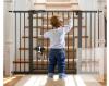 New Babelio Metal Baby Gate, 29-48'' Auto Close Easy Install Pet Gate, Extra Wide Walk Thru Child Safety Gate, Pressure Mounted Dog Gate for Doorways & Stairs, with Y Spindle Rods - 2