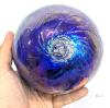 Zorza Poland Handblown Art Glass Gazing Ball / Sun Catcher / Friendship Ball / Witch Ball, 5" Tall No Chips or Cracks - 5