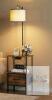 HIGDBFE 7G-NS022-2-ARB Floor Lamp with Nightstand, Rustic Brown, USB Ports & Outlets Set of 2 - Some Assembly Required - 3