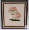 Framed Retro Punch Needle Mushroom Wall Art, Handmade Textile,