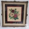 Framed Petit Point Embroidery by Babs Fuhrmann &ndash; Bouquet of Roses, Mid-20th Century, 12.8" x 11.7"