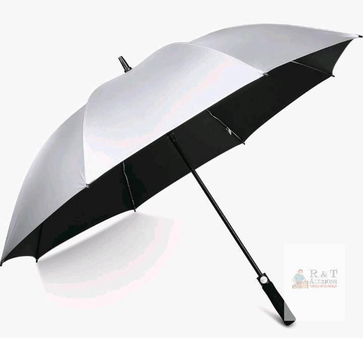 As New - G4Free 54" UV Protection Golf Umbrella UPF 50+ Sun Blocking Auto Open Windproof Rain Umbrellas . Slight bend top tip