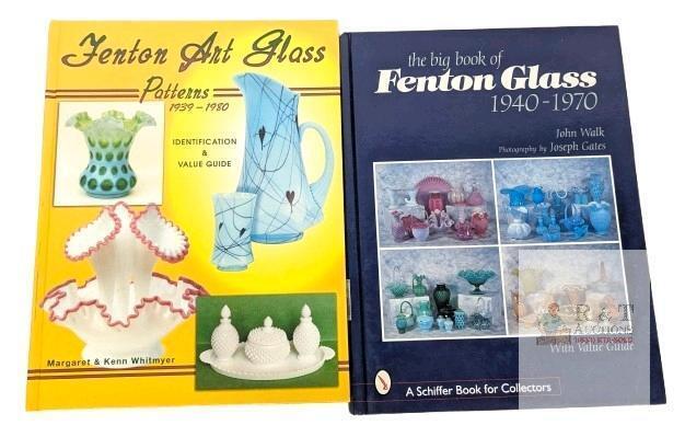 2 Vintage Hardcover Fenton Collector Books : 1999 Whitmeyer & 1998 Walk