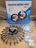 10" Twisted Wire Derusting Weeding Wheel Brush, 4000 RPM Max, Trimmer/Cutter Mount w/ Hardware