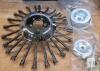10" Twisted Wire Derusting Weeding Wheel Brush, 4000 RPM Max, Trimmer/Cutter Mount w/ Hardware - 2