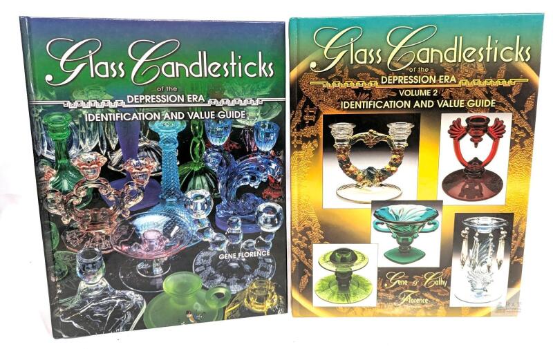Hardcover: Glass Candlesticks of the Depression Era, Vol 1 & 2 by Gene + Cathy Florence