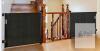 Retractable Safety Gate, Black, 55" Max Opening, 33" Height, Set of 2, Wall-Mount - 2