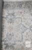 Large Machine-Made Oriental Area Rug 36*85", Gray/Cream/Gold, Low Pile, Synthetic Fiber - 2