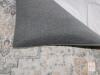 Large Machine-Made Oriental Area Rug 36*85", Gray/Cream/Gold, Low Pile, Synthetic Fiber - 3